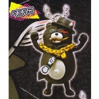 01-82426 Danganronpa Another Episode: Ultra Despair Girls Monokuma Mascot Mini Figure Key Chain  200y - Kurokuma