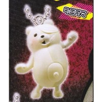 01-82426 Danganronpa Another Episode: Ultra Despair Girls Monokuma Mascot Mini Figure Key Chain  200y - Shirokuma