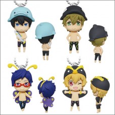 01-82860 Free! Eternal Summer Iwatobi Swim Club  Kigurumi (Costumed) Mascot Keychain 300y - Set of 4
