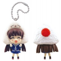 01-83145 Fruits Basket Kigurumi Costumed Mini Figure Mascot Key Chain 300y - Tohru Honda