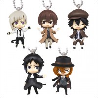 01-83431 Takara TOMY A.R.T.S Bungo Stray Dogs Deformed Mini Mascot / Keychain 300y - Set of 5