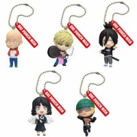 01-83808 One Punch Figure Keychain Mascot Pt. 2 300y - Set of 5