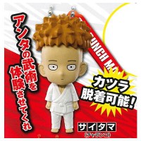 01-87802 One Punch Man Mini Figure Mascot Key Chain Vol. 3  300y - Saitama  / Charanko 
