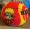 01-46204 Naruto Bean Bag Ball - Double sided - Minato & Naruto
