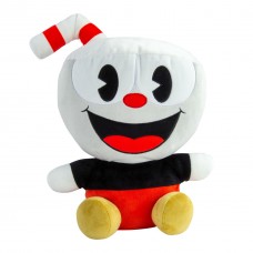 02-12895 TOMY - Club Mocchi- Mocchi- Cuphead Plush – Mega Plush Toy – 15 inch