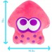 T12999 Club Mocchi Mocchi- Splatoon 2 Mega Neon Pink Squid Plush Stuffed Toy