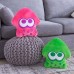 T12999 Club Mocchi Mocchi- Splatoon 2 Mega Neon Pink Squid Plush Stuffed Toy