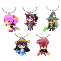 02-92207 Puzzles and Dragons God Festival Super Deformed Figure Mascot Swinger 200y - Set of 5