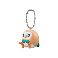 02-11467 Pokemon Sun & Moon Pocket Monsters Mini Figure Mascot Swing Key Chain 200y - Rowlet