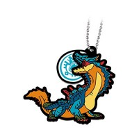 02-13199 Monster Hunter Stories: Ride On Capsule Rubber Mascot 300y -  Lagiacrus