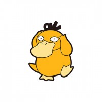 01-18225 Pokemon Sun & Moon Capsule Rubber Mascot  Pt. 4  300y - Psyduck
