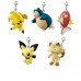 02-23493 Pocket Monster Pokemon Sun & Moon Tsumange Tsunagete (Linking) Mascot  / Keychain Vol. 4 300y - Set of 5