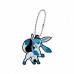 02-27129 Pokemon Sun & Moon Capsule Rubber Mascot Eevee Evolution Special version  300y - Glaceon