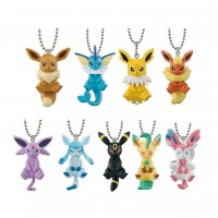 02-32129 Pokemon Connect Mini Figure Mascot Eevee Special 300y - Set of 9