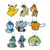 02-41765 Pokemon Sun & Moon Capsule Rubber Mascot Part 10 300y - Set of 9