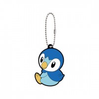 02-41765 Pokemon Sun & Moon Capsule Rubber Mascot Part 10 300y - Piplup