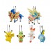 02-41769 Pokemon Sword and Shield Mini Figure Mascot Swing Key chain  300y - Set of 6