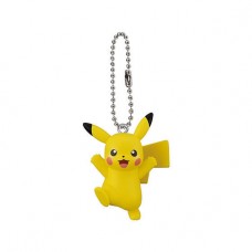 02-41769 Pokemon Sword and Shield Mini Figure Mascot Swing Key chain  300y - Pikachu