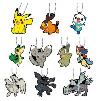 01-47327 Pokemon Capsule Rubber Mascot Pt 12 300y - Set of 10