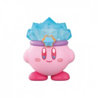 02-55501 Nintendo Kirby Dream Land  Capchara Muteki Suteki Closet Mini Figure Collection 400y - Ice Kirby