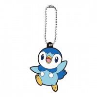 02-71669 Bandai Pocket Monster Pokemon Capsule Rubber Mascot Vol. 18 300y - Piplup (Pochama)