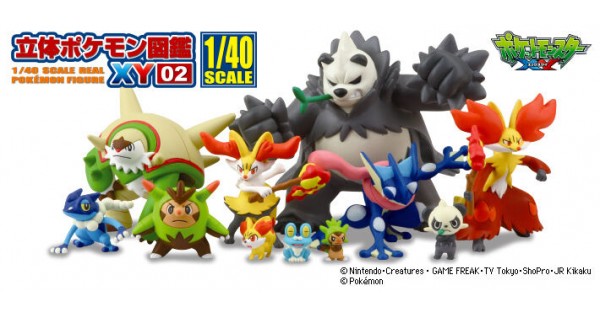 02-81541 1/40 Scale Pokemon Zukan Figures Collection 3D