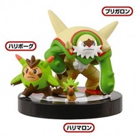 02-81541 1/40 Scale Pokemon Zukan Figures Collection 3D Encyclopedia Pokemon XY 02 300y - Chespin : Quilladin : Chesnaught 