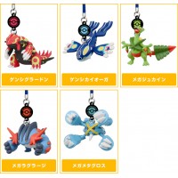 02-82222 Pokemon XY DX 03 Mega Evolution Netsuke Strap Mini Figure Mascot 200y - Set of 5