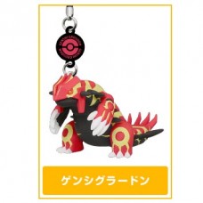 02-82222 Pokemon XY DX 03 Mega Evolution Netsuke Strap Mini Figure Mascot 200y - Primal Groudon