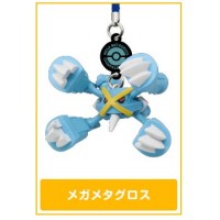 02-82222 Pokemon XY DX 03 Mega Evolution Netsuke Strap Mini Figure Mascot 200y - Mega Metagross