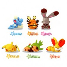 02 781 Pocket Monster Pokemon Xy Oyasumi Goodnight Sleeping Friends Mini Figure 0y Set Of 6