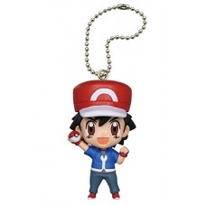 02-83879 Pokemon Pocket Monster XY&Z Deformed Figure Series Mini Trainer Mascot  Keychain / Swing 300y - Ash Ketchum