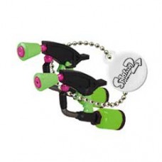 02-85660 Takara TOMY A.R.T.S Splatoon 2 Buki Mascot Mini Weapons Keychain 200y  - Splat Dualies [Neon Green)