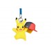 02-85694 Pokemon The Movie 20th Ver: I Choose You!  Mini Figure Mascot Strap 200y - Pikachu Hoenn Cap