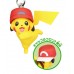 02-85694 Pokemon The Movie 20th Ver: I Choose You!  Mini Figure Mascot Strap 200y - Pikachu Kalos Cap