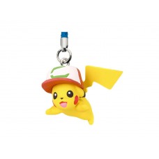 02-85694 Pokemon The Movie 20th Ver: I Choose You!  Mini Figure Mascot Strap 200y - Pikachu Movie 20 Cap