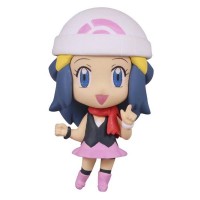 02-85720 Pokemon Deformed Figure Series Girl Trainers Special Figure Mascot / Key Chain  300y - Hikari (Dawn)