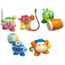 02-86161 Takara TOMY A.R.T.S Kirby's Adventure  Deluxe  Battle Royale  Manmaru Mini Figure Mascot 200y - Set of 5