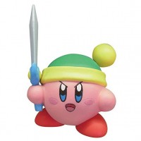 02-86161 Takara TOMY A.R.T.S Kirby's Adventure  Deluxe  Battle Royale Manmaru Mini Figure Mascot 200y - Sword Link Kirby