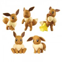 02-87021 Pokemon Sun & Moon Eevee Ippai Collection Full Collection 2 200y - Set of 5