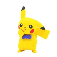 02-87249 Pokemon Let's Go  Pikachu and Eevee Adventure Mini Figure Collection 300y - Pikachu Bowtie