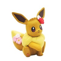 02-87249 Pokemon Let's Go  Pikachu and Eevee Adventure Mini Figure Collection 300y - Eevee Flower