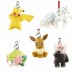 02-87309 Pokemon Netsuke Sun & Moon Mascot Strap Part 3 200y - Set of 5