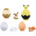 02-87444 Pokemon Sun & Moon Egg Pot  Character Capsule Figure 300y - Set of 4