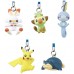 02-87877 Pokemon Sword and Shield  Netsuke Mascot New Adventure Mini Figure Mascot Swing / Strap 200y - Set of 5