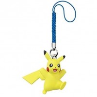 02-87877 Pokemon Sword and Shield  Netsuke Mascot New Adventure Mini Figure Mascot Swing / Strap 200y - Pikachu