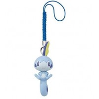 02-87877 Pokemon Sword and Shield  Netsuke Mascot New Adventure Mini Figure Mascot Swing / Strap 200y - Sobble