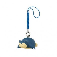 02-87877 Pokemon Sword and Shield  Netsuke Mascot New Adventure Mini Figure Mascot Swing / Strap 200y - Snorlax