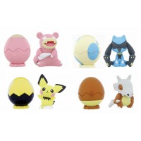 02-88414 Pocket Monster Pokemon Sun & Moon Egg Pot Vol. 2 Character Capsule Figure 300y - Set of 4