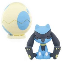 02-88414 Pocket Monster Pokemon Sun & Moon Egg Pot Vol. 2 Character Capsule Figure 300y - Riolu